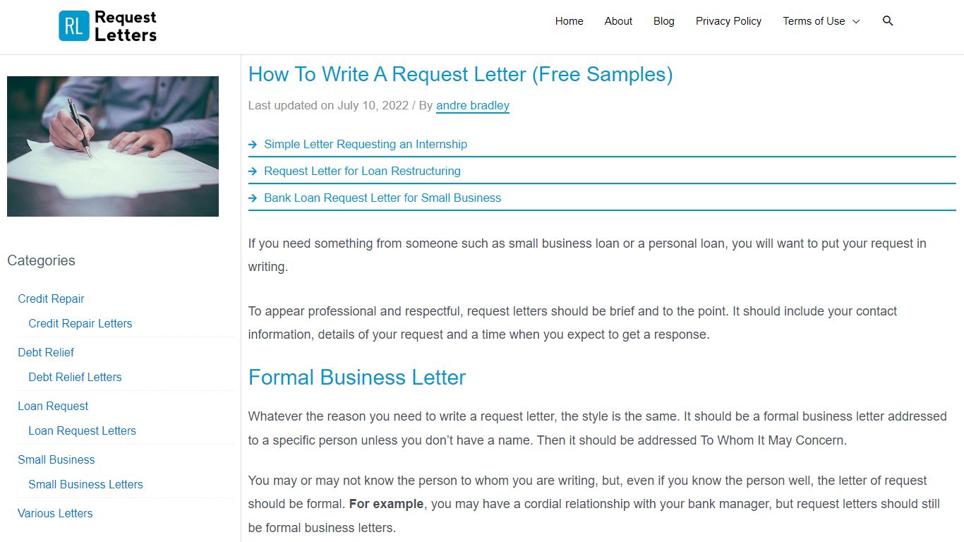 How to Write a Request Letter (Free Samples) - Request Letters