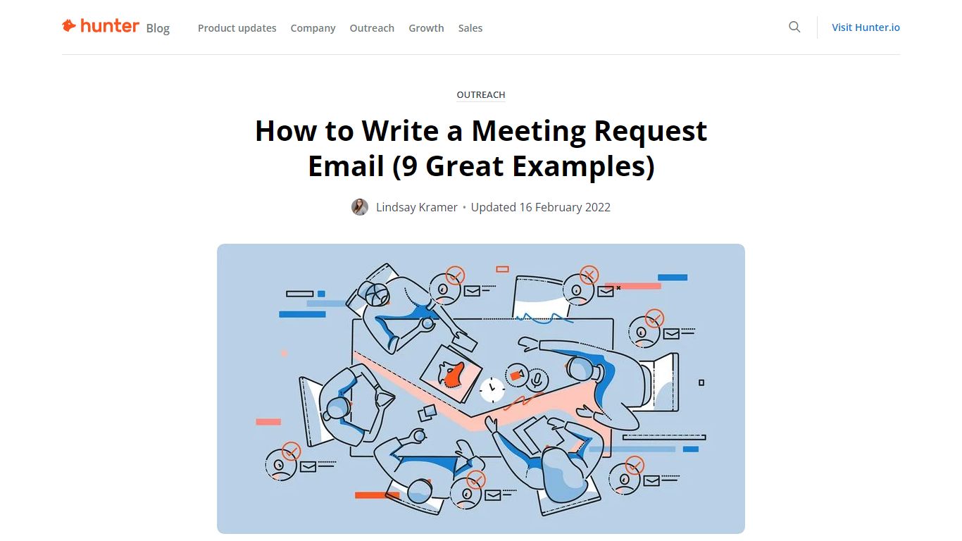 How to Write a Meeting Request Email (9 Great Examples) - The Hunter Blog